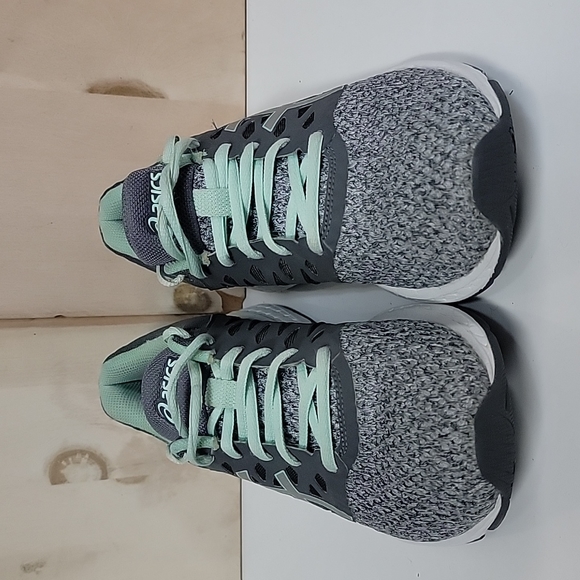 Oasics Shoes - Asics Womens Gel Exalt 4 T7E5N Gray Teal Running Shoes Sneakers Size 8